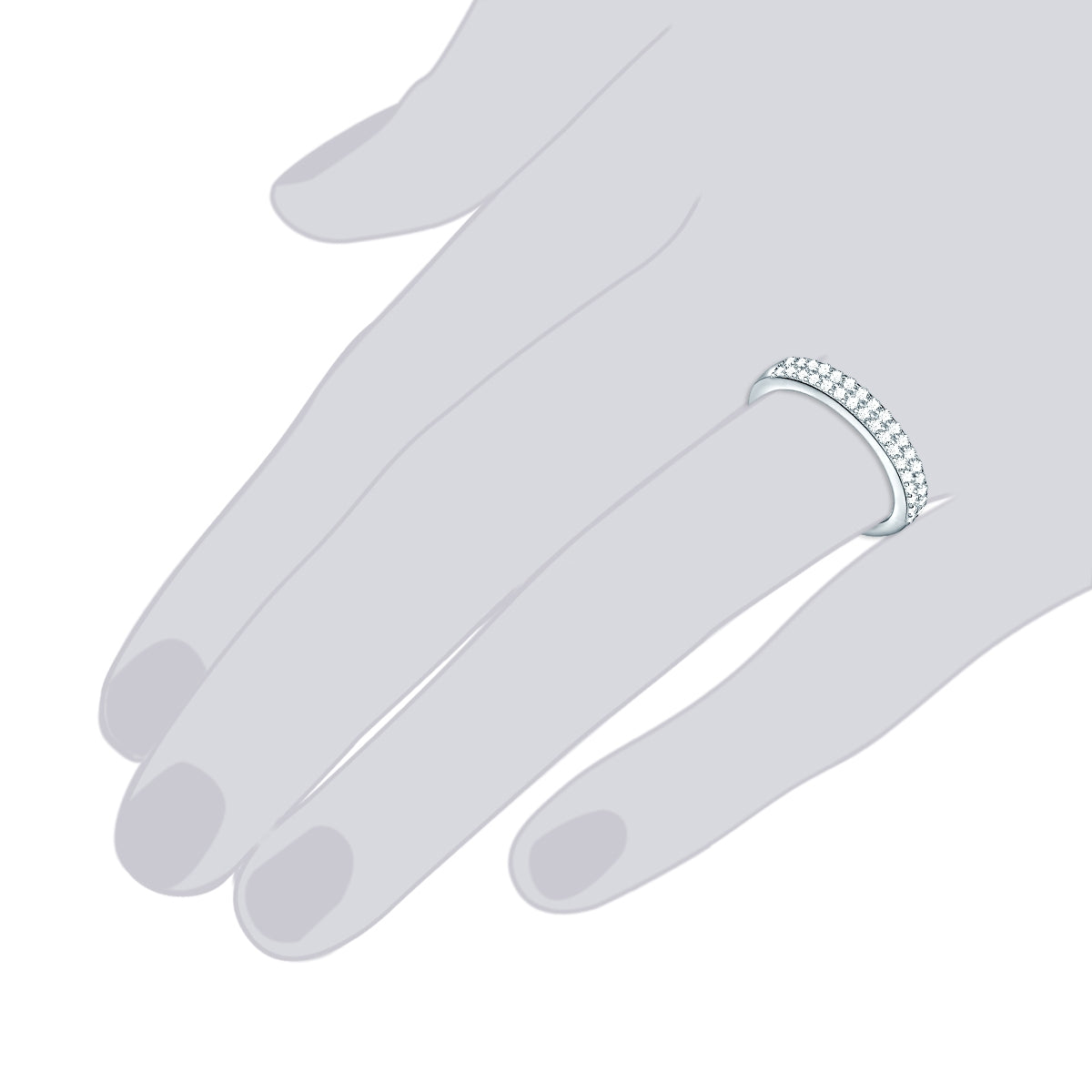Rafaela Donata Ring Sterling Silber Zirkonia weiß Meist gekauft