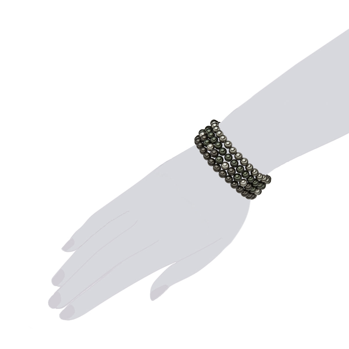 Rafaela Donata 4er Set Armbänder Muschelkernperle multicolor Fabrik Onlineshop