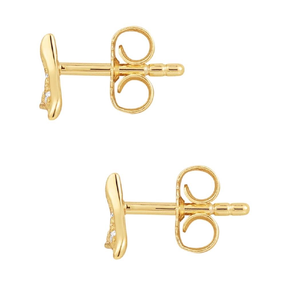 Rafaela Donata Ohrstecker Sterling Silber gelbgold Zirkonia weiß Günstig kaufen