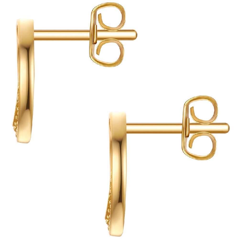 Rafaela Donata Ohrstecker Sterling Silber gelbgold Zirkonia weiß Online Shopping