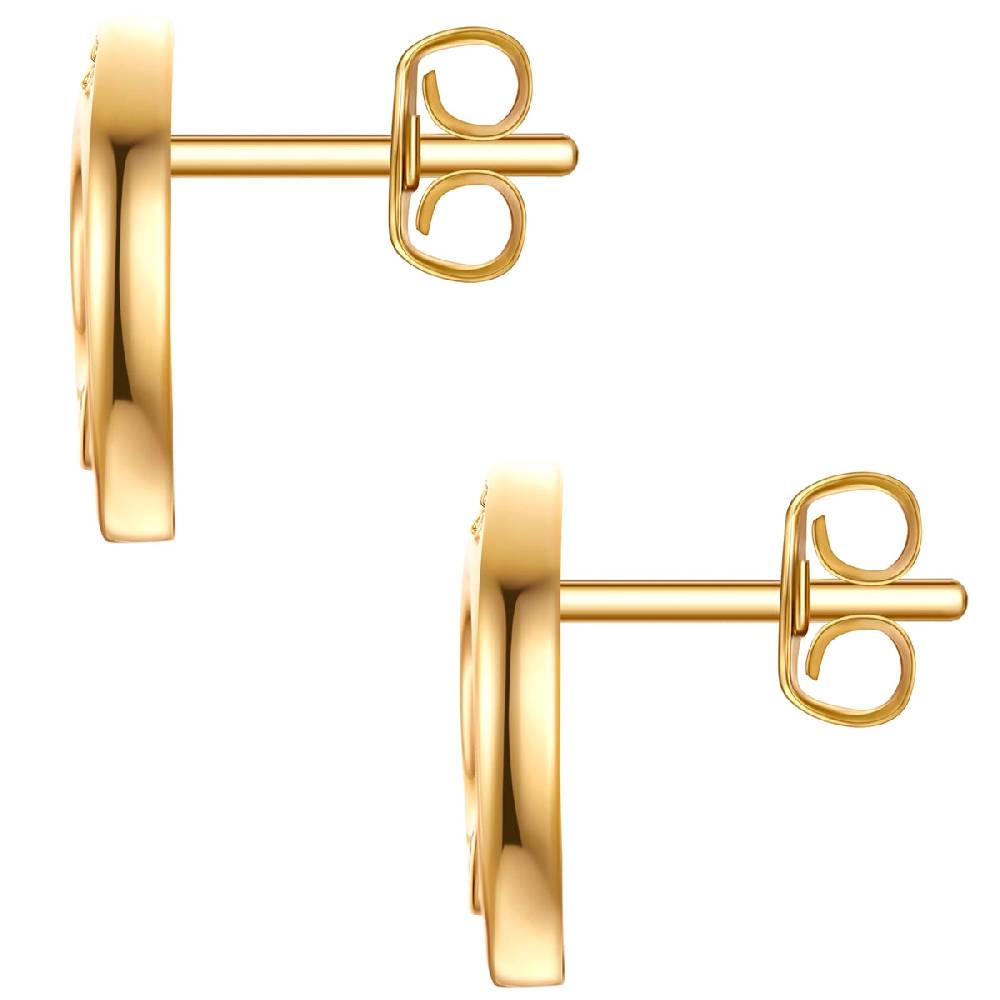 Rafaela Donata Ohrstecker Sterling Silber gelbgold Zirkonia weiß Black Friday