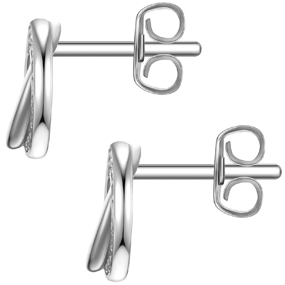 Rafaela Donata Ohrstecker Sterling Silber Zirkonia weiß Top Angebot