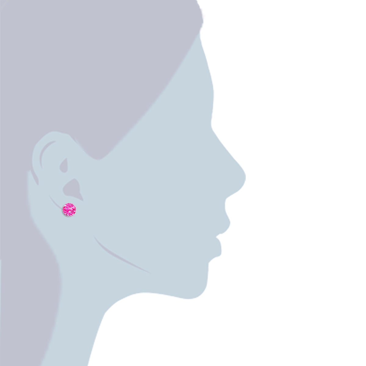 Rafaela Donata Ohrstecker Sterling Silber verziert mit Kristallen von Swarovski® rosa Blitzangebot
