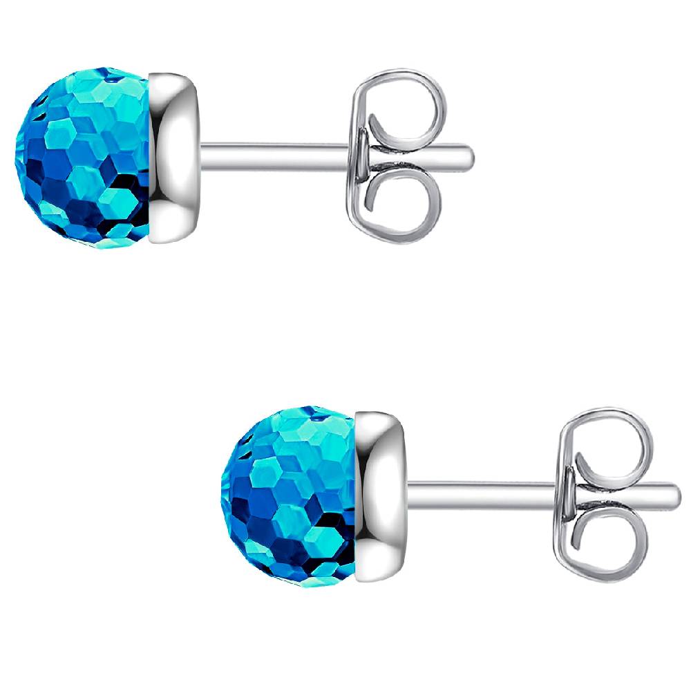 Rafaela Donata Ohrstecker Sterling Silber verziert mit Kristallen von Swarovski® hellblau Bestseller