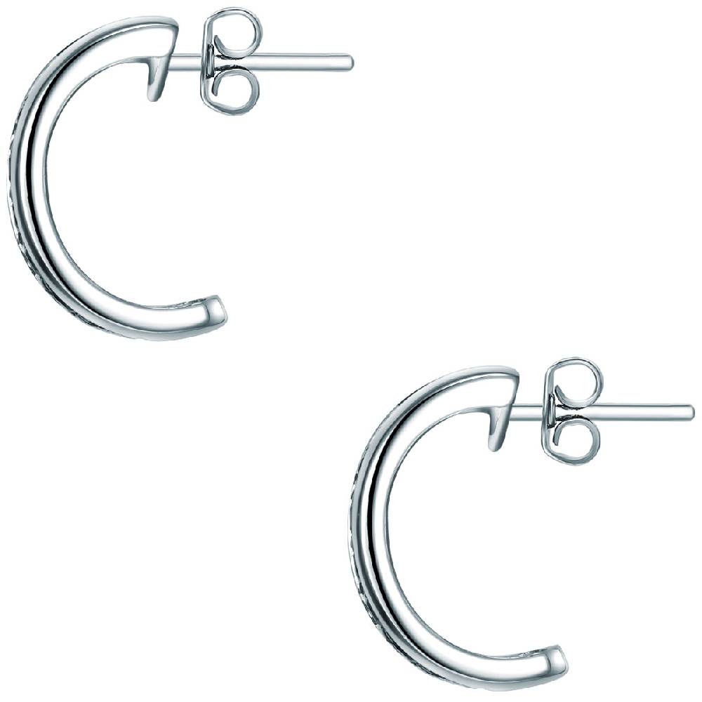 Rafaela Donata Halbcreolen Sterling Silber Zirkonia schwarz Wochenangebot