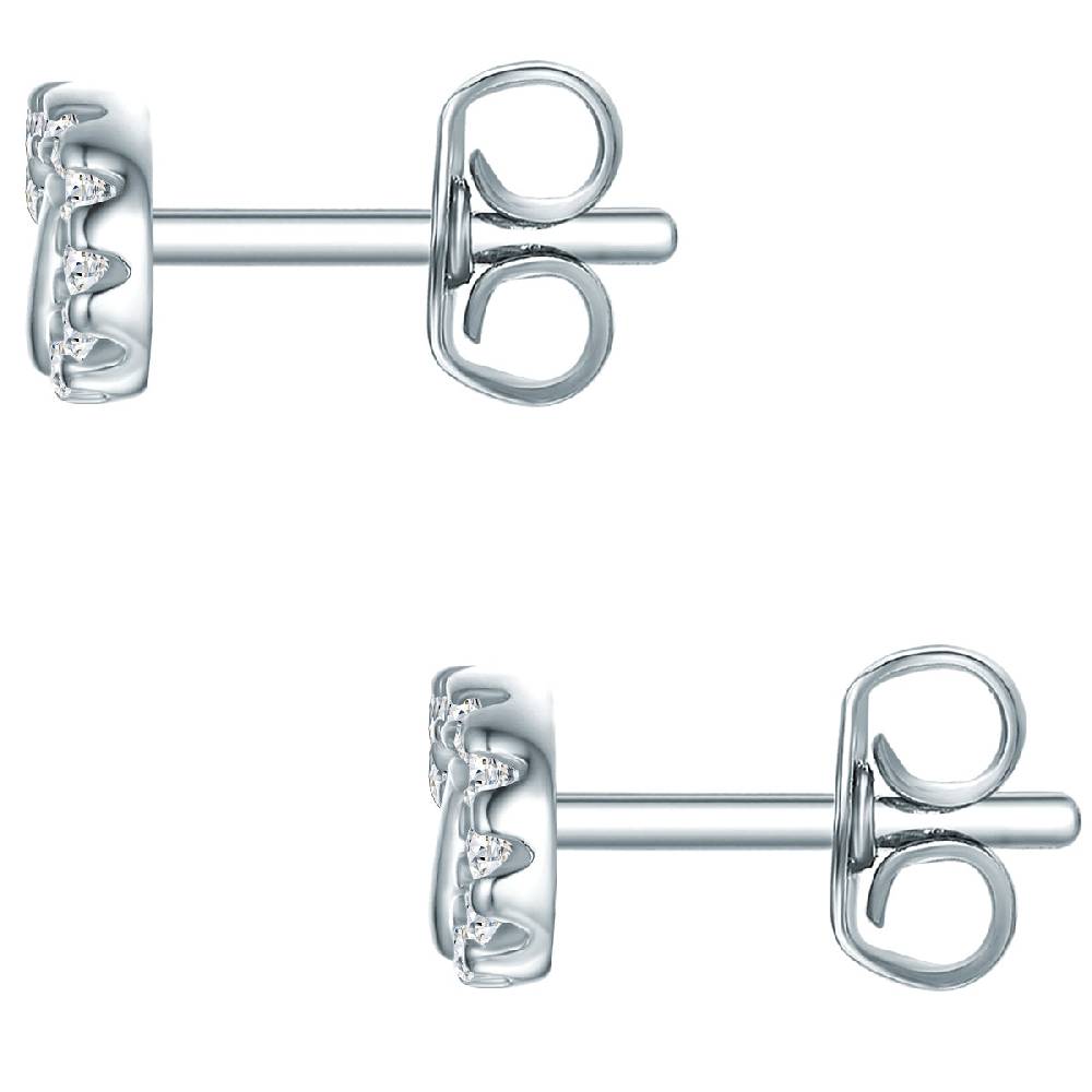 Rafaela Donata Ohrstecker Sterling Silber Zirkonia weiß Clearance-Verkauf