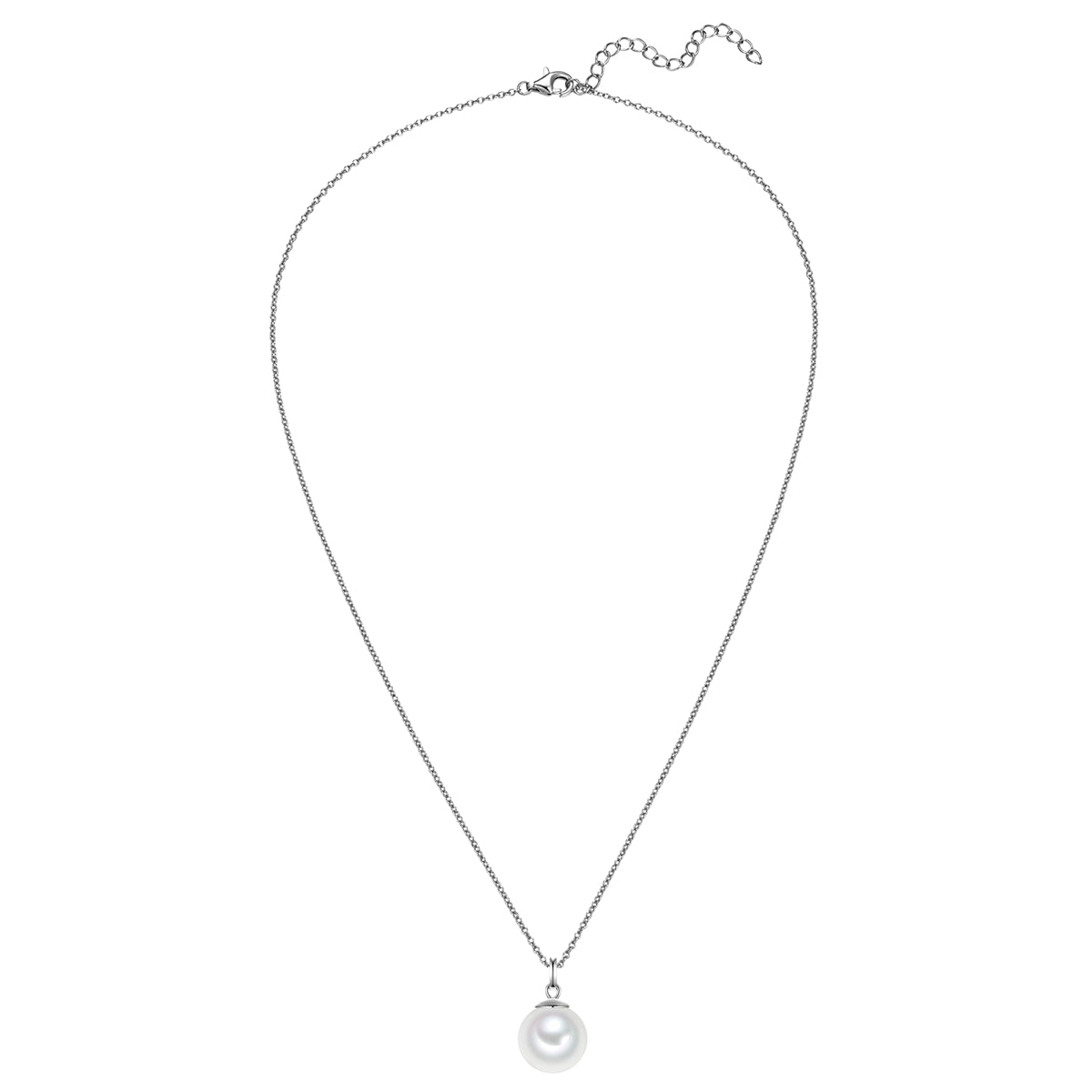 Rafaela Donata Kette mit Anhänger Sterling Silber Muschelkernperle weiß Fabrikladen