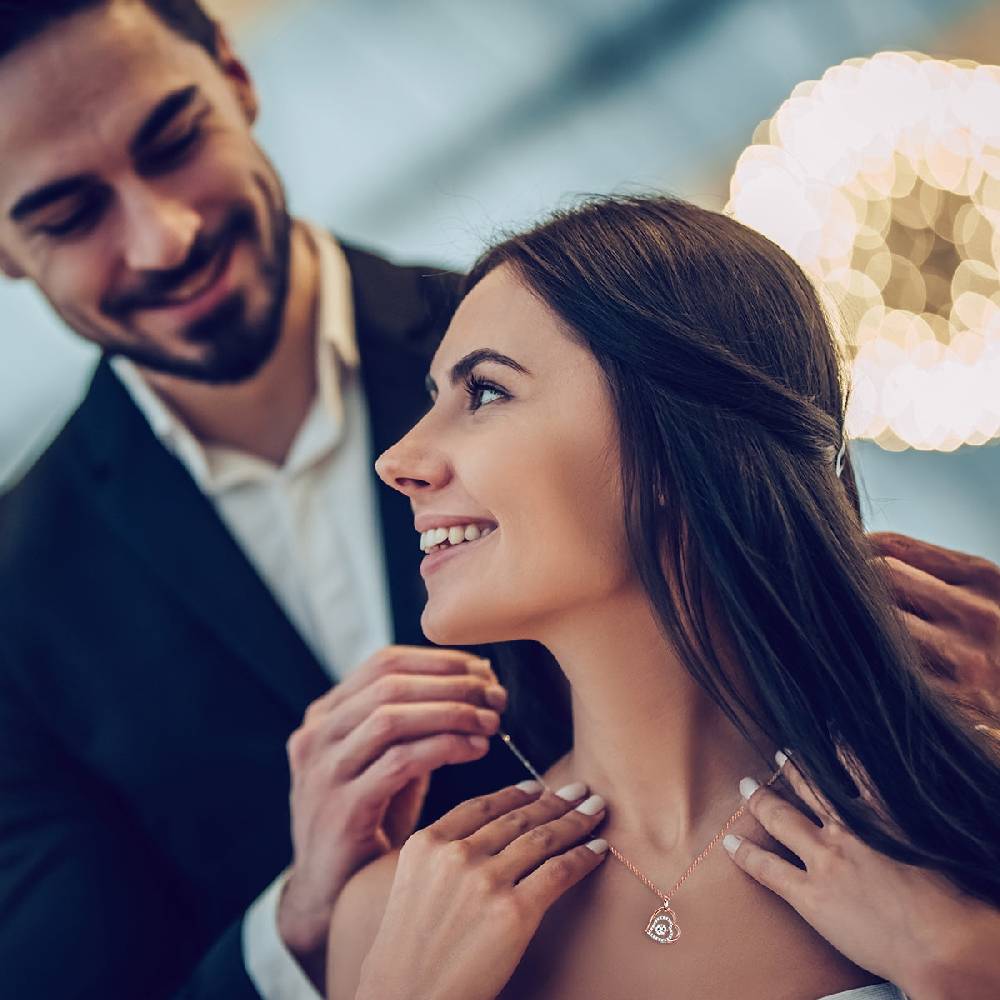 Rafaela Donata Kette mit Anhänger Sterling Silber roségold Zirkonia weiß Online