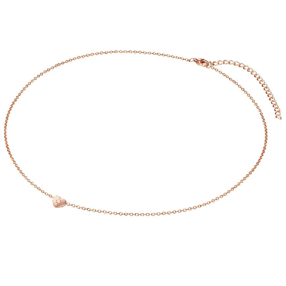 Rafaela Donata Kette mit Anhänger Sterling Silber roségold Zirkonia weiß Günstiger Verkauf