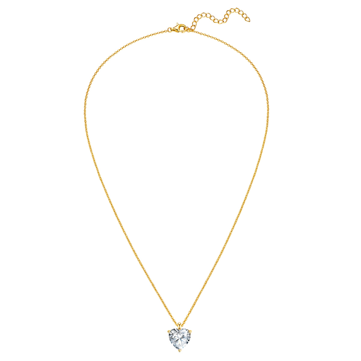 Rafaela Donata Kette mit Anhänger Sterling Silber gelbgold Zirkonia weiß Günstig kaufen