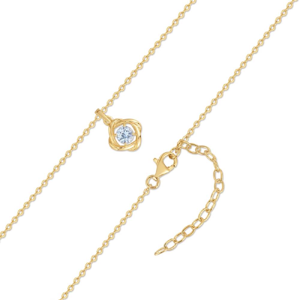 Rafaela Donata Kette mit Anhänger Sterling Silber gelbgold Spinell (synth.) blau Flash Sale