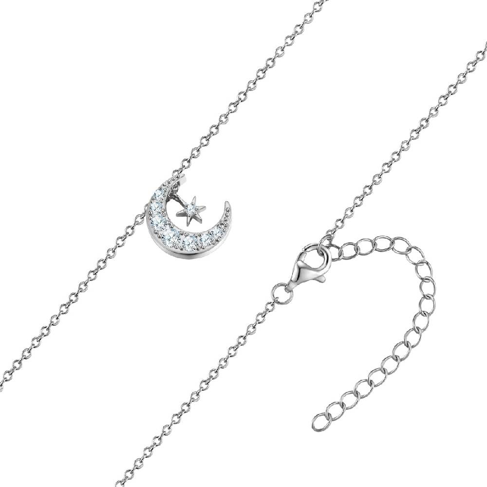 Rafaela Donata Kette mit Anhänger Sterling Silber Zirkonia weiß Top Angebot