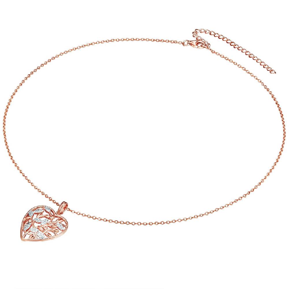 Rafaela Donata Kette mit Anhänger Sterling Silber roségold Zirkonia weiß Bestseller