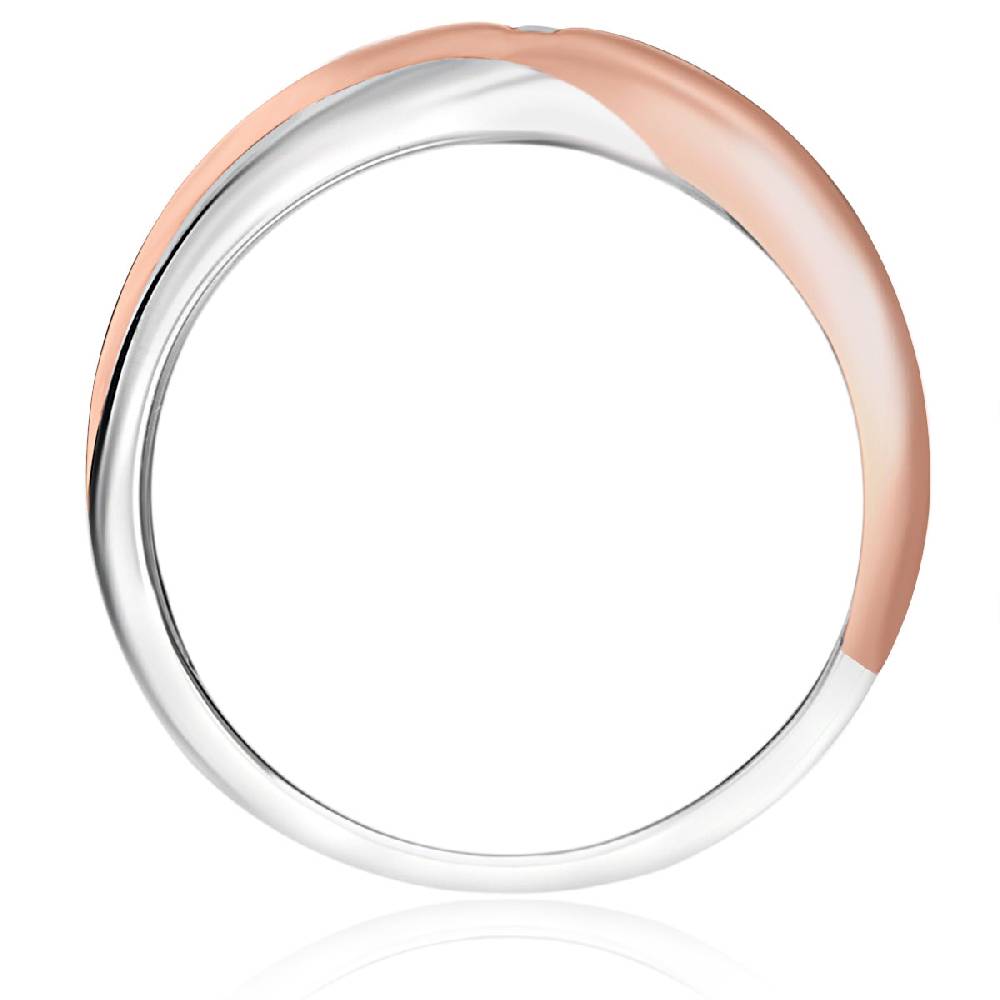 Rafaela Donata Ring Sterling Silber bi-Color Diamant weiß Limitierter Zeitrabatt