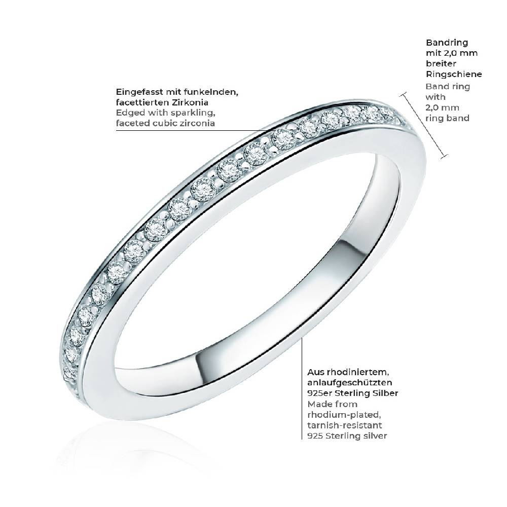 Rafaela Donata Ring Sterling Silber Zirkonia weiß Exklusivangebot