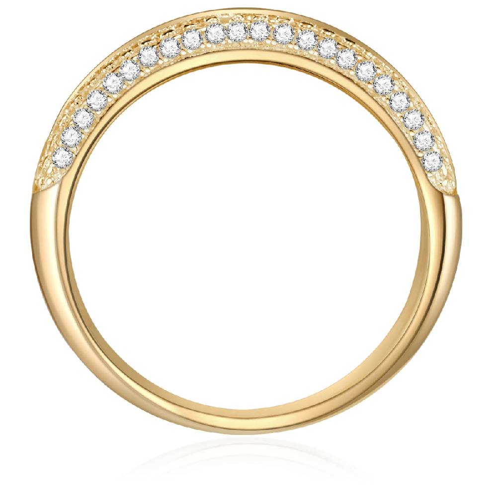 Rafaela Donata Ring Sterling Silber gelbgold Zirkonia weiß Neueste Mode