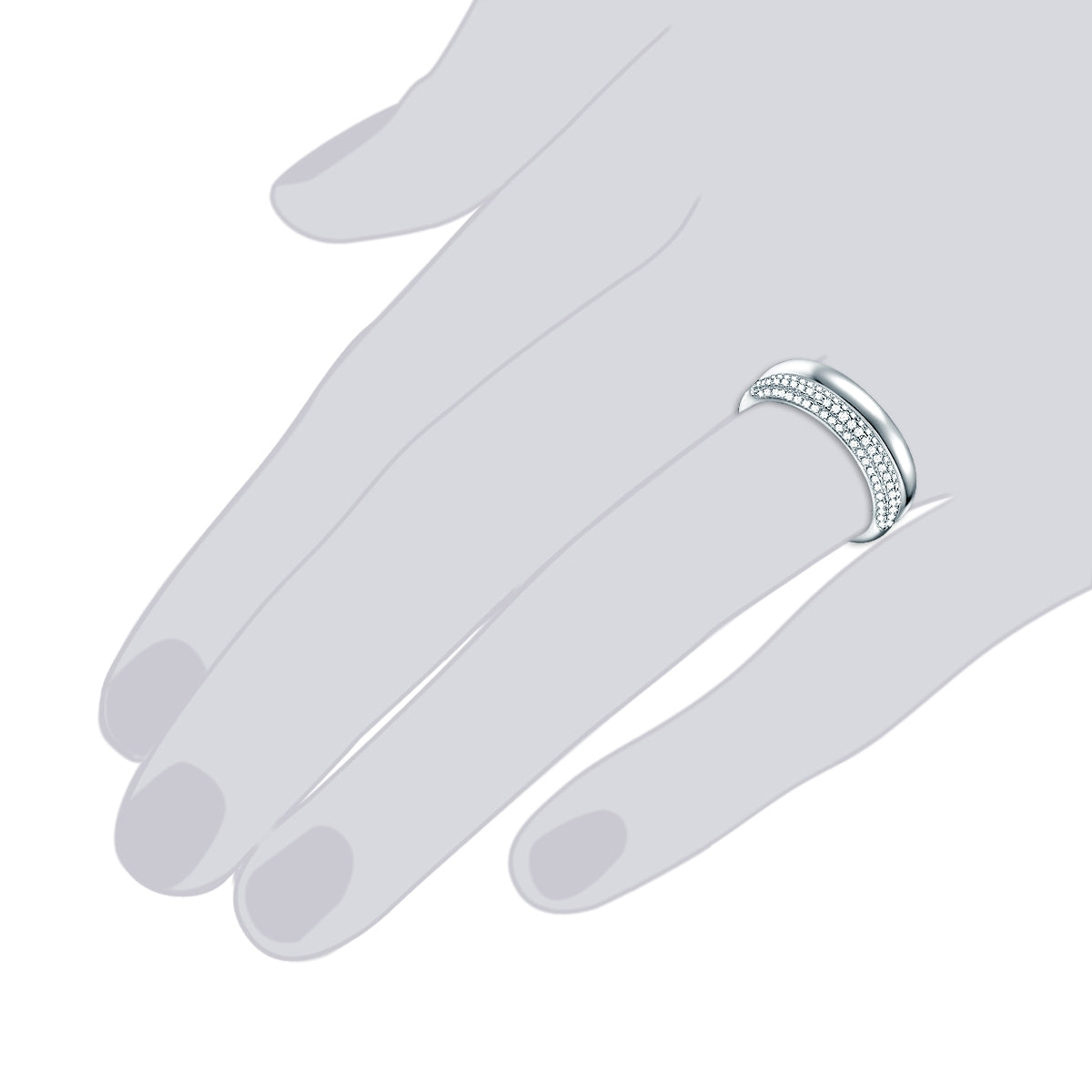 Rafaela Donata Ring Sterling Silber Zirkonia weiß Exklusive Angebote