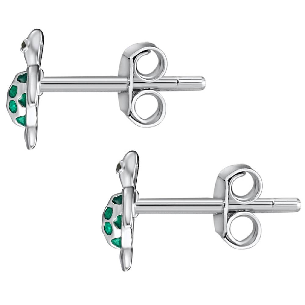Rafaela Donata Ohrstecker Sterling Silber Emaille grün Blitzangebot