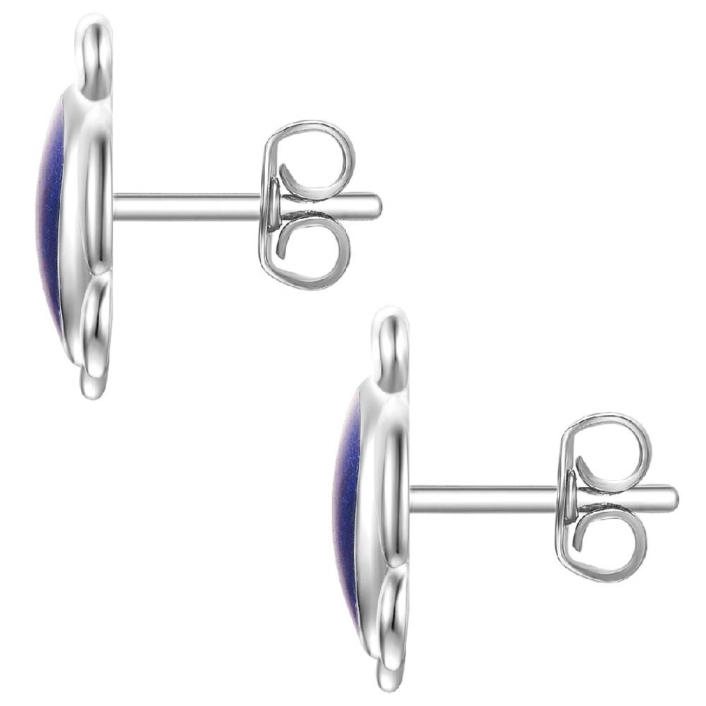 Rafaela Donata Ohrstecker Sterling Silber Emaille blau Neuheiten