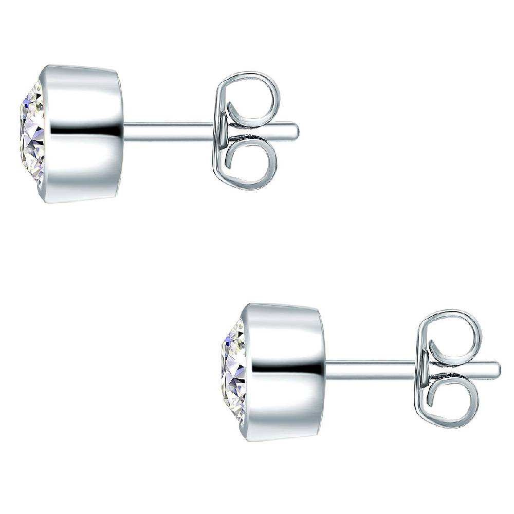 Rafaela Donata Set (Kette+Ohrstecker) Sterling Silber verziert mit Kristallen von Swarovski® weiß Zeitbegrenzte Promotion