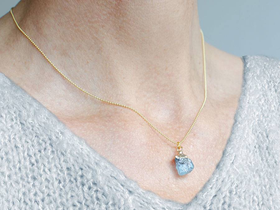 Renna Deluxe GEBURTSSTEIN Kette Gold Letzter Tag