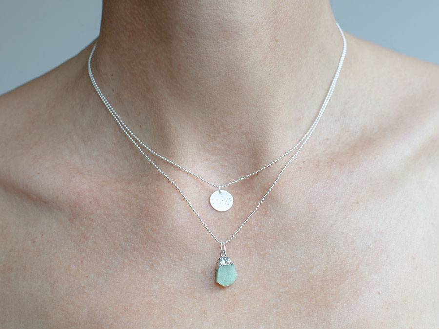 Renna Deluxe GEBURTSSTEIN Kette Silber Zeitbegrenzte Promotion