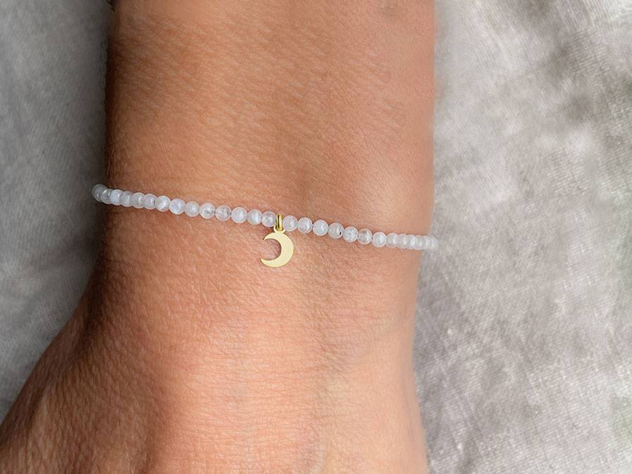 Renna Deluxe MOND Armband gold mit Mondstein Bis zu 50% Rabatt