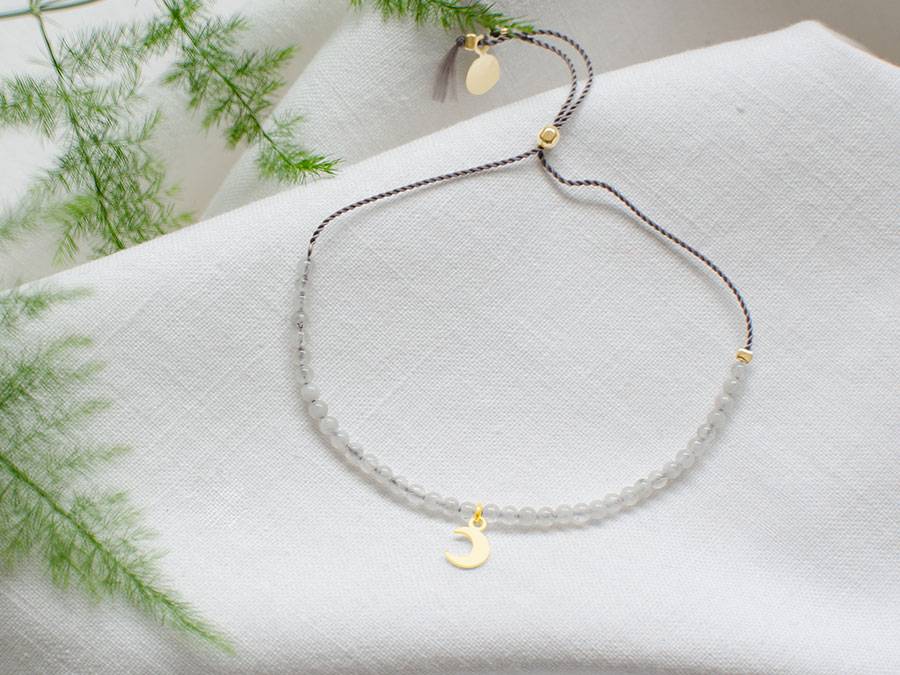 Renna Deluxe MOND Armband gold mit Mondstein Bis zu 50% Rabatt