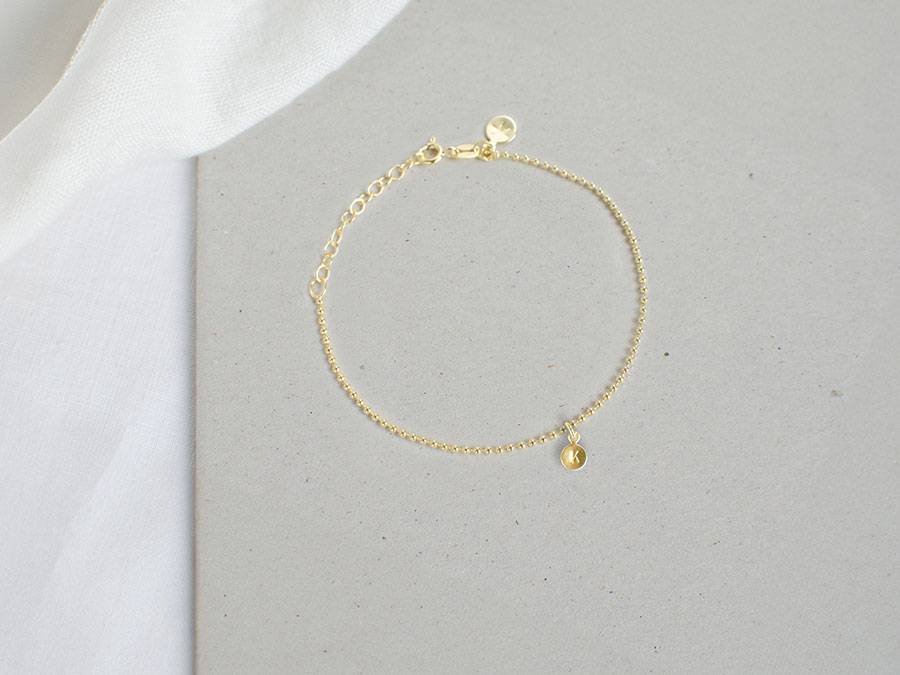 Renna Deluxe Kugel Armband mit BUCHSTABEN Gold Bis zu 65% Rabatt