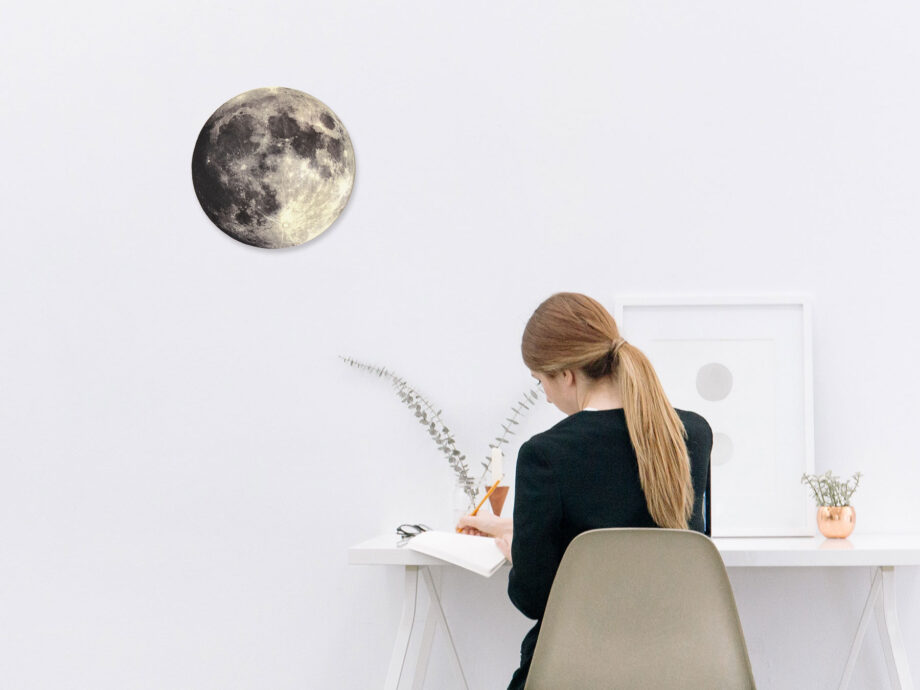 Renna Deluxe MOND Bild auf Holz Vierteljährliche Förderung