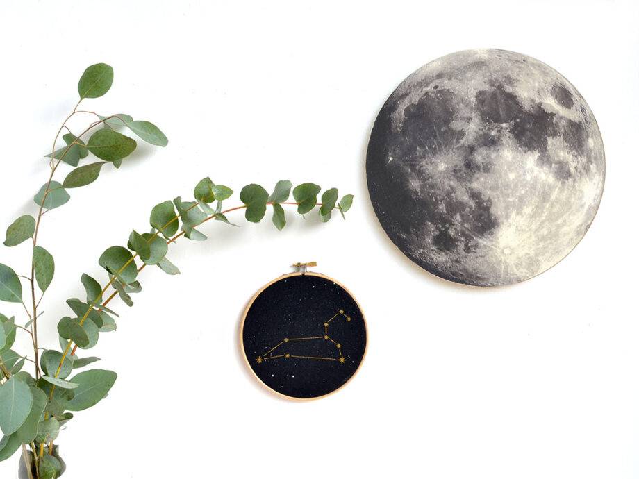 Renna Deluxe MOND Bild auf Holz Vierteljährliche Förderung