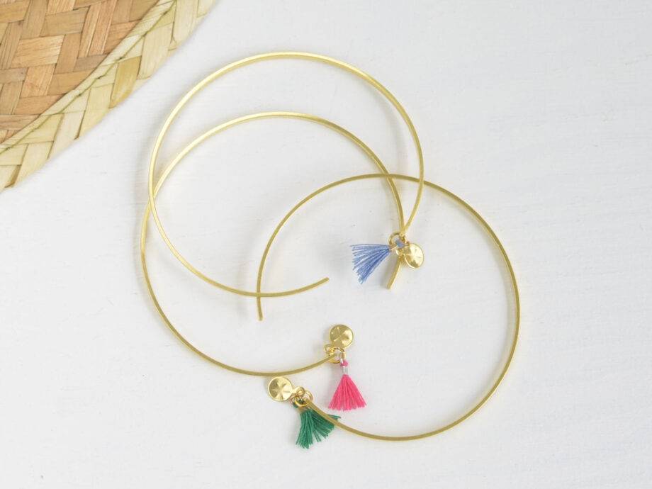 Renna Deluxe Armreif in Gold, Goldarmreif mit niedlicher Tassel im Boho-Stil Bis zu 55% Rabatt