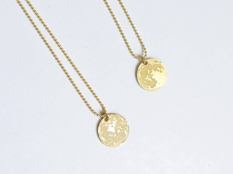 Renna Deluxe MOND Kette Silber – beidseitiges Motiv Super Rabatt