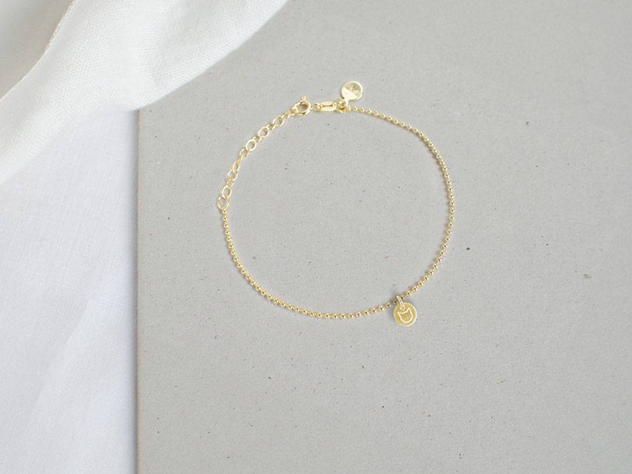 Renna Deluxe Kugel Armband mit KATZE Anhänger Gold 50% Rabatt mit kostenlosem Versand