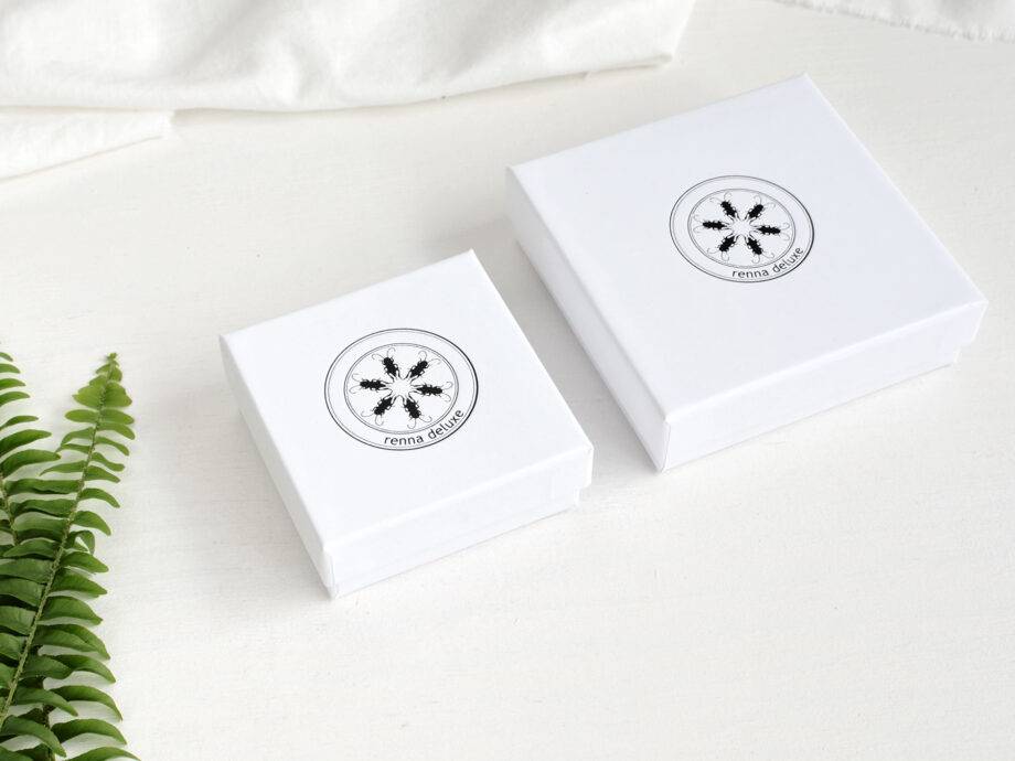 Renna Deluxe Ohrstecker Farnblatt vergoldet Sterling Silber Großer Ausverkauf