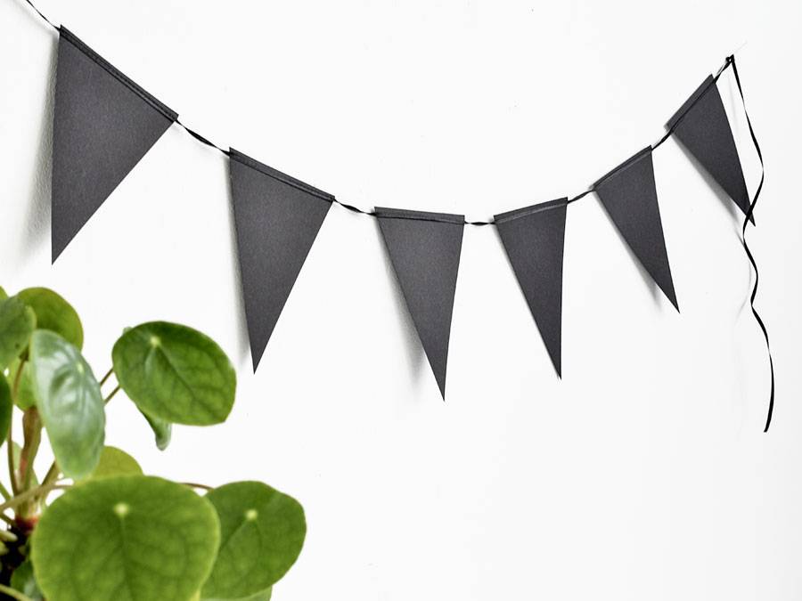Renna Deluxe Wimpelkette schwarz Flash Sale