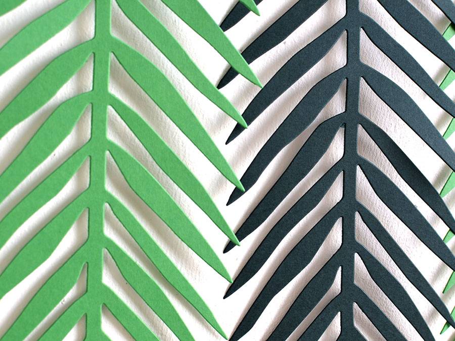 Renna Deluxe Palmen Girlande mit Palmenblättern Wanddekoration Begrenztes Angebot