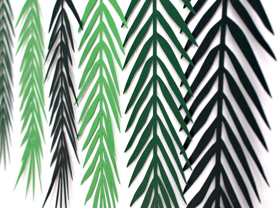 Renna Deluxe Palmen Girlande mit Palmenblättern Wanddekoration Begrenztes Angebot
