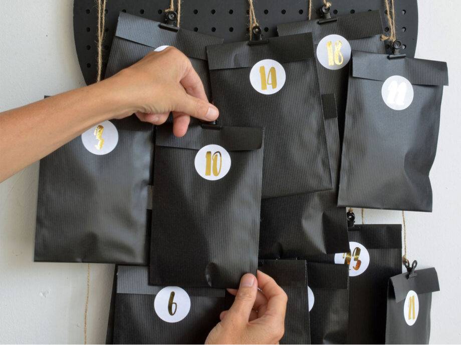 Renna Deluxe ADVENTSKALENDER Zahlen Aufkleber Kauf eins, bekomm eins gratis