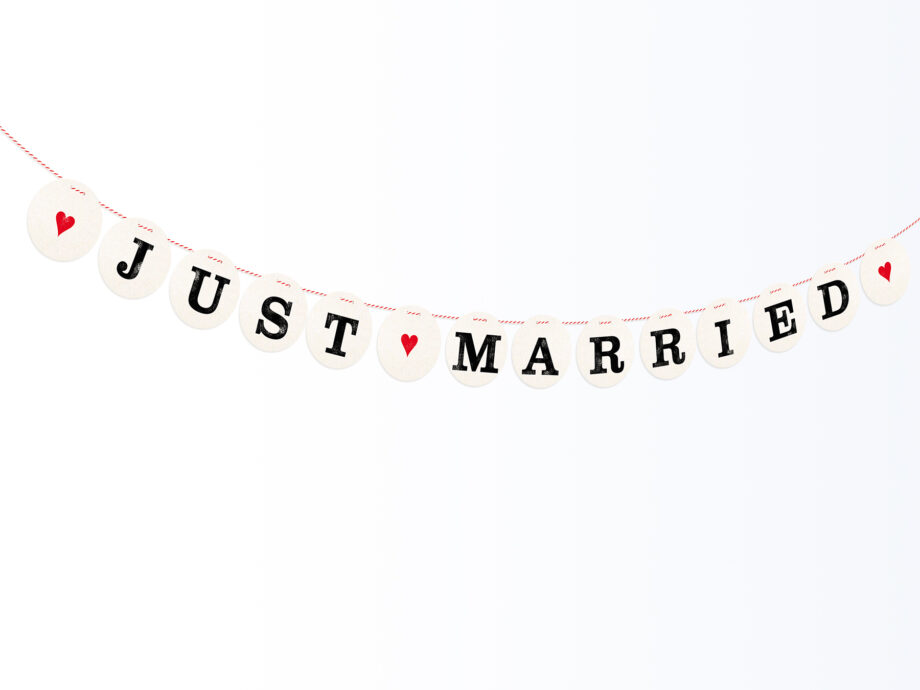 Renna Deluxe Just Married Hochzeitsgirlande VIP-Rabatte