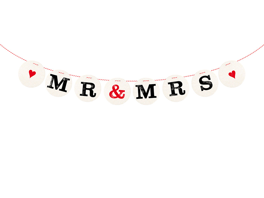 Renna Deluxe MR & MRS Girlande zur Hochzeit Tiefpreis