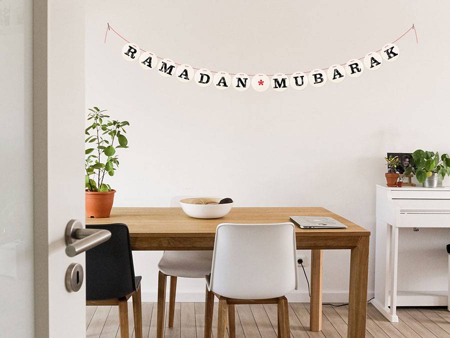 Renna Deluxe RAMADAN MUBARAK Girlande Super Sparpreis