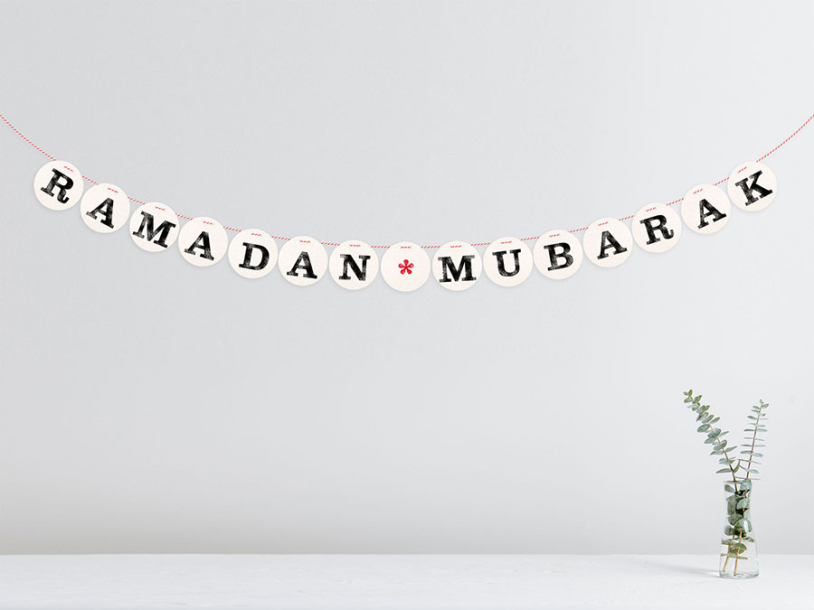 Renna Deluxe RAMADAN MUBARAK Girlande Super Sparpreis