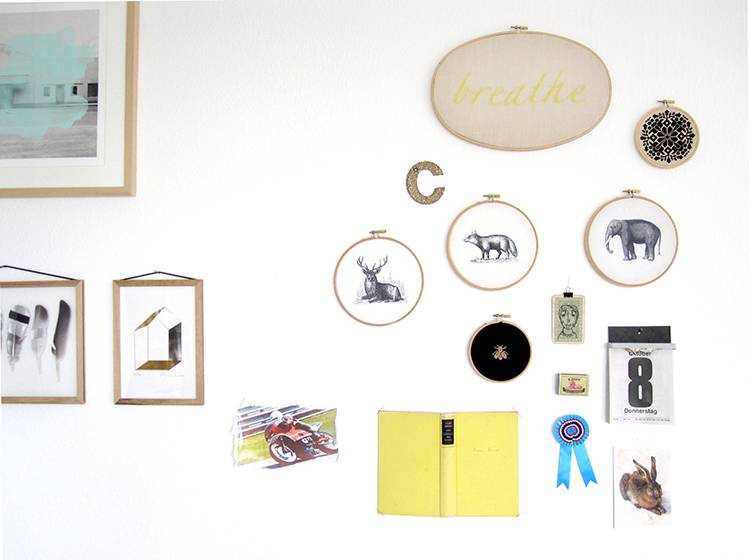 Renna Deluxe Schmetterling Bild im Stickrahmen Wochenangebot
