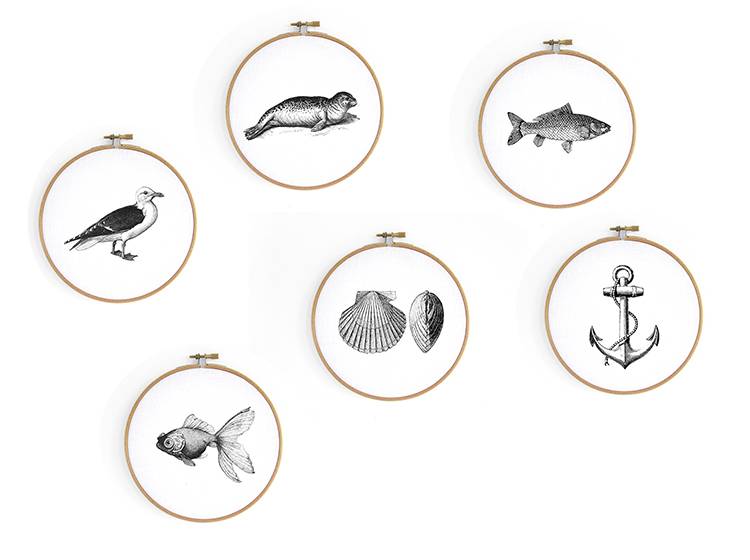 Renna Deluxe Schmetterling Bild im Stickrahmen Wochenangebot