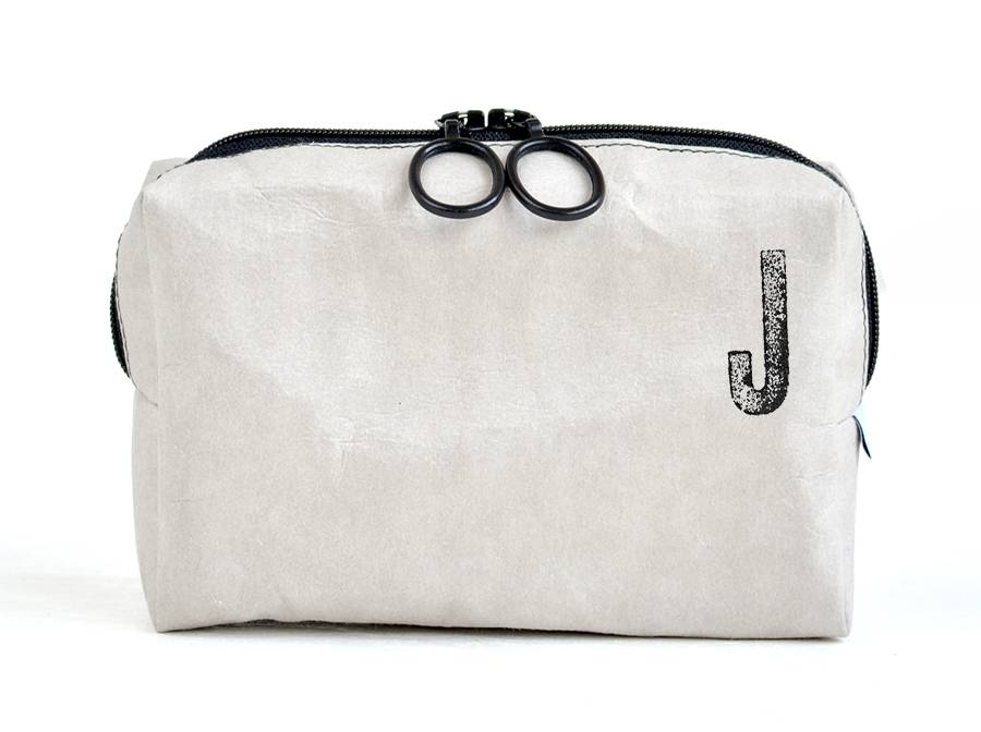 Renna Deluxe Kosmetiktasche mit Monogramm grau Rabatte dieses Monats