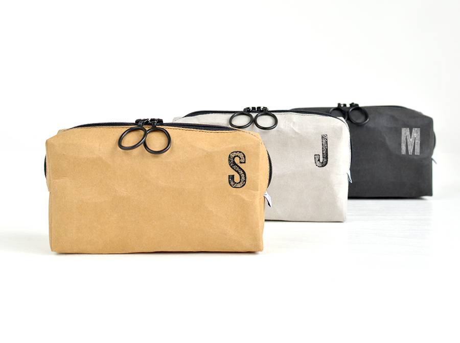 Renna Deluxe Kosmetiktasche mit Monogramm grau Rabatte dieses Monats