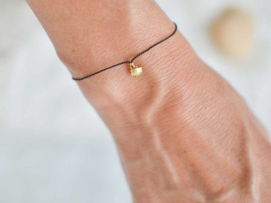 Renna Deluxe MUSCHEL Armband Gold Auslauf