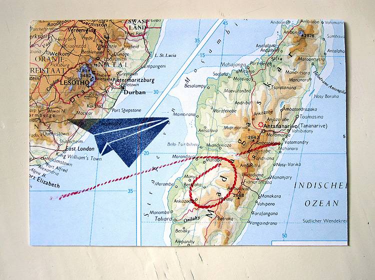 Renna Deluxe Atlas Karte Flieger auf Weltreisen Günstiger Verkauf