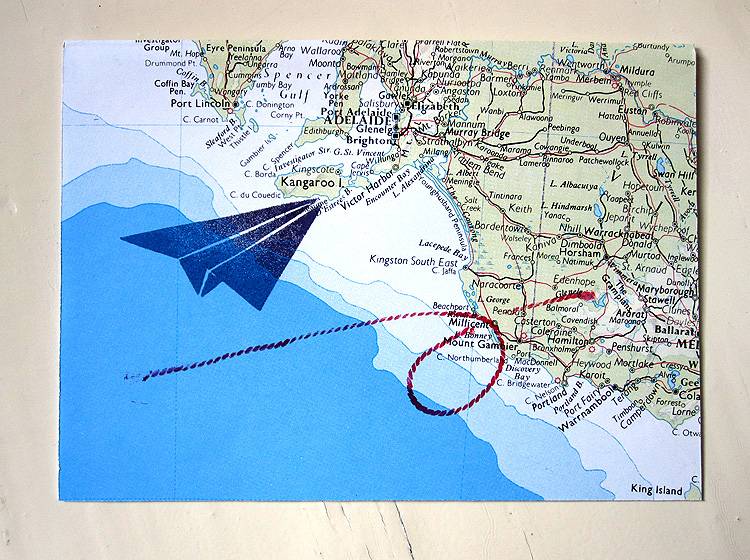 Renna Deluxe Atlas Karte Flieger auf Weltreisen Günstiger Verkauf